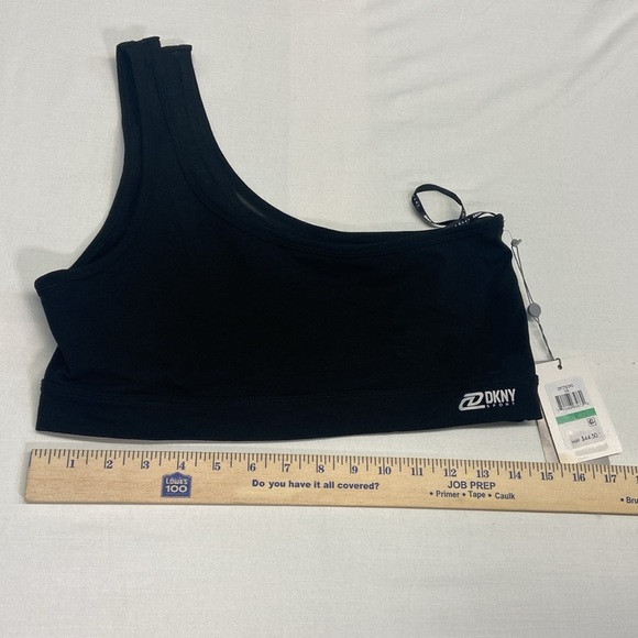 DKNY SPORT NWT Womens Sz XL DKNY Sport, One Shoulder, Women's Sports Bra- Black - Picture 8 of 10